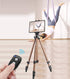 iPad Tablet Tripod Mount Adapter, 360 Degree Rotatable Clamp Holder with Bluetooth Remote for iPad Pro, Air, Mini