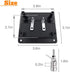 Kalevel 2pcs 2-Way Speaker Box Terminal Cup, Square Binding Post, Spring Loaded for DIY Home Car Stereo