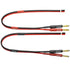 CESS-225-1f Banana Plug Adapter Connector to Bare Wire Open End Audio Cable DIY for Speakers & Amplifier (1 Foot)