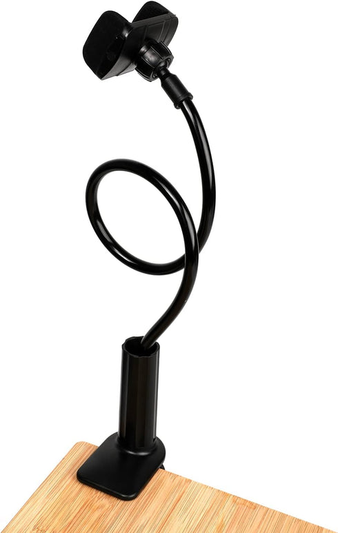 WANBY Phone Holder Bed Gooseneck Mount, Flexible 360° Rotation Mobile Phone Clip Holder for All Smart Phones