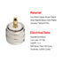 PL259 Male Crimp Connector, UHF SO239 Crimp Coax Connector for RG8X/LMR240/4D-FB/CNT240/RG8 Mini Coaxial Cable (Pack of