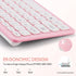 Wireless Keyboard and Mouse Combo, Compact Quiet Wireless Set 2.4G Ultra-Thin Design for Windows, Computer, Desktop,