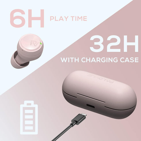 PALOVUE Wireless Earbuds, Bluetooth 5.3 in-Ear Earphones with 35H Playtime & Deep Bass Stereo for Sport