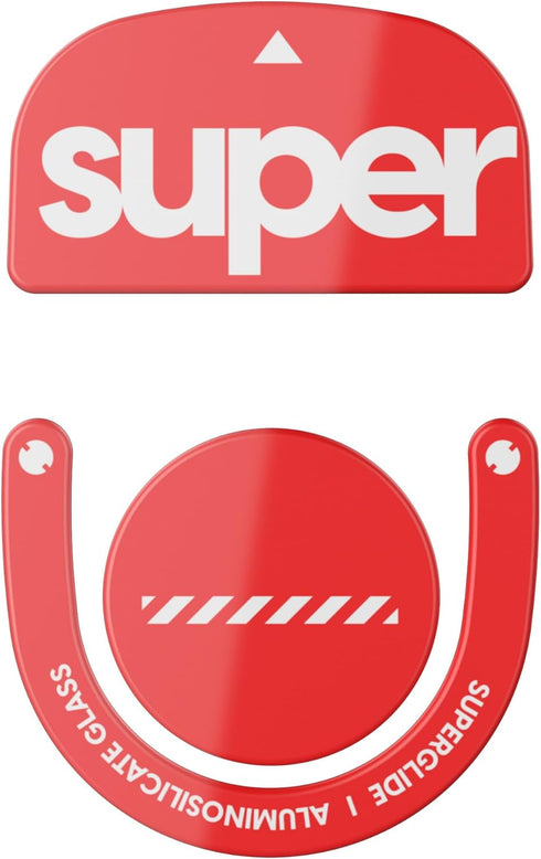 Superglide2, New Controllable Speed Textured Surface Mouse Feet/Skates, Ultra Strong Glass for Logitech G Pro X