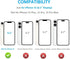 OT ONETOP 15 6.1 Inch ONETOP Compatible with Magsafe for iPhone Wallet Case with Card Holder, PU Leather Kickstand RFID