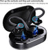 Q23 PRO Bluetooth 5.1 Sport Waterproof Earbuds with Charging Case, Stereo Noise Cancelling Earhooks Headset with