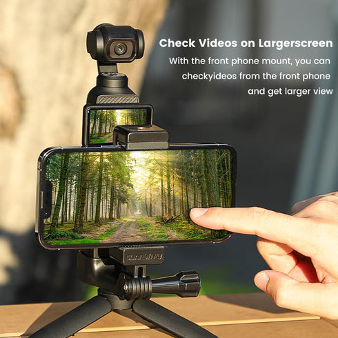 Fergio OSMO Pocket 3 Front Phone Mount Accessories, 1/4” Thread Screw, Used with Tripod and Expansion Mount