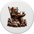 Charming Bear Reading Stories with Cubs Cute Animal PopSockets Standard PopGrip