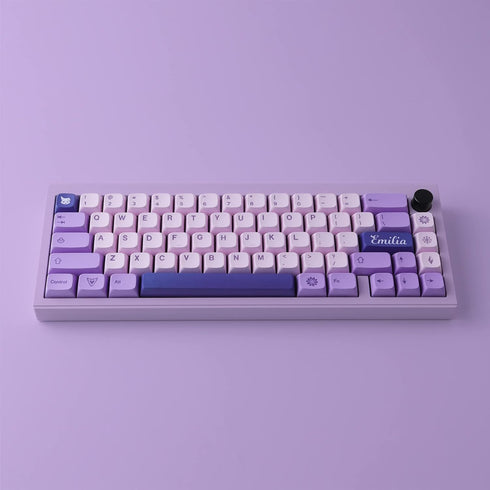Hyekit PBT Keycaps, 132 Keycaps Cherry Profile Botanical Keycap for Cherry MX Mechanical Keyboards (Witch Emilia)