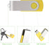 hrongshk 4GB 10 Pack, 2.0 Sharing(10Pcs, Multi-Color,4 USB Flash Drive Thumb Drives Memory Stick USB Bulk Swivel Jump