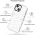MOSNOVO iPhone 13 Case - Clear TPU Bumper with Buffertech 6.6ft Military-Grade Drop Protection - White Leopard