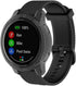 Black 3-Pack Covers for Garmin vívoactive 4 Watch Case Accessories - Transparent TPU Protective Bumper