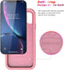 Diverbox Heavy Duty Protection Case for iPhone XR, Shockproof, Dropproof, Dust-Proof Phone Cover (Pink)