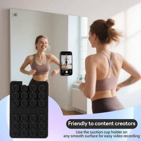 Zoanchig 2PCS 3 2.24 3.3 Classic - Silicone Suction Phone Case Adhesive Mount - Hands-Free, Up to Cards,Strong Grip