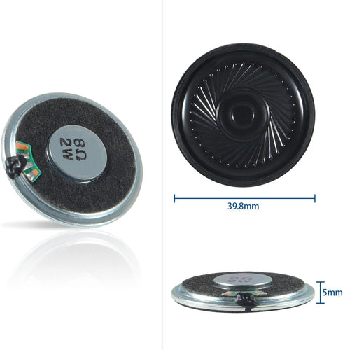 ALMOCN 2PCS YX5200 MP3 4PCS 2W 8Ohm MP3 DFPlayer Mini Player Audio Module + Round Micro Speaker Voice Decode Board
