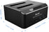SATA to USB 3.0 Dual Bay Hard Drive Dock for 2.5"/3.5" SATA HDD SSD with 2 USB 3.0 Ports, Offline Clone Function