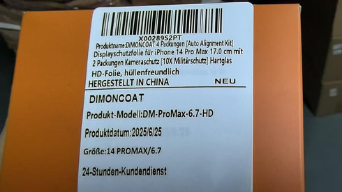 DIMONCOAT 4 Packs Auto Alignment Kit Screen Protector for iPhone 14 Pro Max with 2 Packs Camera Protector, Tempered