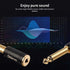 Disino 1/4" Mono to 1/8" Stereo Adapter, Gold-Plated 6.35mm TS Male Jack to 3.5mm TRS Female Adapter - Black, 1 Pack