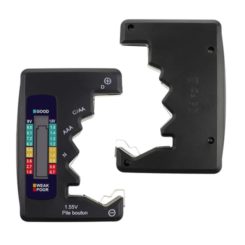 Digital Universal Battery Tester for All Battery C AA AAA D N 9V 6F22 1.5V Button Cell Small Mini Batteries