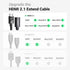 8K 10K 2.1 4K 2023/PS5/Xbox 1.5FT UGREEN HDMI Extender HDMI Extension Cable Ultra High Speed Cord Male to Female