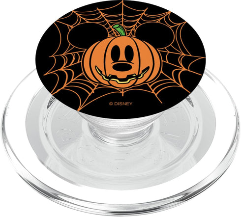 Disney Halloween Mickey Pumpkin Face Spider Web PopSockets PopGrip for MagSafe