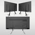 Universal TV Stand, Metal TV Legs for 20-65 inch LCD/LED/OLED/Plasma Flat&Curved Screen TV with Height Adjustment, VESA