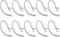 10PCS Bluetooth Headset Earpiece Universal Receiver Clip 360 Degree Rotate Clamp Holder Earhooks (Clear, 6mm)