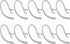 10PCS Bluetooth Headset Earpiece Universal Receiver Clip 360 Degree Rotate Clamp Holder Earhooks (Clear, 6mm)