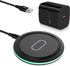 Pixel 7a 8 Pro Wireless Charger Pad, 15W Fast Charging Pad with Adapter for Google Pixel 8a 7 Pro 7 6 Pro 6, iPhone 15