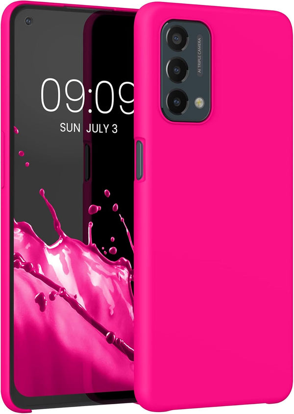 kwmobile TPU Silicone Case for OnePlus Nord N200 5G, Soft Finish Phone Cover (Neon Pink)