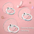 Transparent Phone Ring Holder 4 Pcs, Clear Cell Phone Ring Holder with Diamond, 360° Rotation Compatible with Most