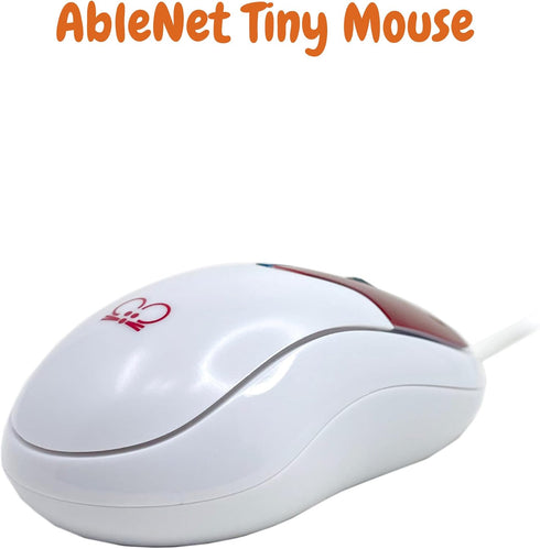 AbleNet Kids Mouse - Tiny Colorful USB Ergonomic Mouse for Children, Compatible with Windows and Mac