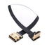 JSER CYFPV Down Angled 90 Degree HDMI Male to Female FPC Flat Cable for HDTV Multicopter Aerial Photography (0.2m)