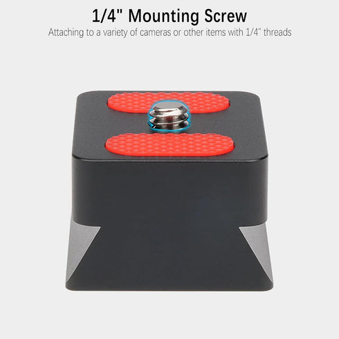 1/4" Video Camera DSLR Metal Adapter Mount with Mounting Screw for Optical Telescope Finderscope Finder Scope Dovetail