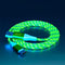 AYI USB Type C to USB A 2.0 Android Charger Cable Fast Charging with Visible Green LED Current Flowing, 39 Inch, Green