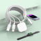 USB C 100W Multi 3-in-1 Fast Charge Cable, Apple Smart Watch Charger, Lightning + Type-C Combo, 6FT