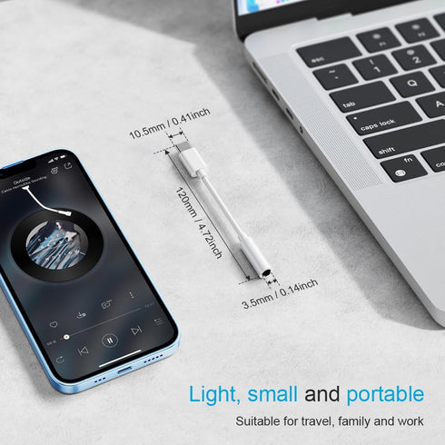 USB C to Headphone Jack, 2PCS Premium USB C to 3.5mm Audio Adapter, Compatible with Samsung S20/S20+/S20 Ultra, Pixel