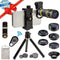 SEVENKA Cell Phone Camera Lens Kit, 18X Telephoto Lens with Remote Shutter, Tripod, Fisheye, Macro, Wide Angle for