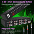 FlyroadUp 3.5mm 8 1 Aux + RCA L/R Bi-Directional Stereo Audio Switch in Out A/B Analog Audio Switcher Selector