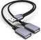 KAYQINHO USBA Y Splitter 1 in 2 Out, USB Male to 2 Female