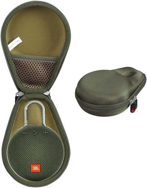 Hermitshell Travel Case for JBL Clip 3 Portable Waterproof Bluetooth Speaker, Forest Green