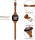 Minyee Slim & Thin Leather Straps Bracelet Wristband for Fitbit Versa 3/Fitbit Sense, Compatible with Men and Women,