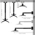 Projector Mount Wall or Ceiling Projection Mount Bracket with Adjustable Height and Extendable Arms Mount for Home and Office Projector by Tonalee