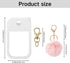 1 oz Hand Sanitizer Spray Case with Keychain, Protective Silicone Holder Compatible with Touchland Power Mist & Glow