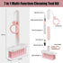 Soft Brush Keyboard Cleaner, 7 in 1 Computer Cleaning Tool Kit for Bluetooth Headset, Laptop, Camera Lens (Pink)