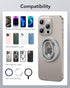 ESR HaloLock Magnetic Phone Ring Holder, Adjustable Stand, Compatible with MagSafe for iPhone 15/14/13/12, Natural