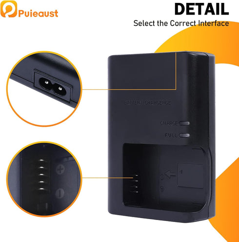 LC-E12 Battery Quick Charger for Canon LP-E12, LC-E12E Battery for EOS M M2 M10 M50 M50 Mark II M100 M200 100D Rebel