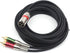 SiYear 15FT XLR Male to 2 x Phono RCA Plug Adapter Y Splitter Patch Cable, 1 XLR Male to Dual RCA