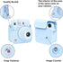 Rieibi Camera Case Compatible with Fuji Instax Mini 12, Carry Case for Fujifilm Instax Mini 12 Instant Camera - Pastel