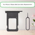 for iPhone 11 Black SIM Card Slot Replacement Single SIM Version for iPhone11 Card Tray Holder Adapter with Waterproof Rubber Ring Repair Tool Fix Kit SIM Ejector for A2111 A2221 A2223